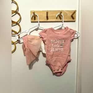 Carter's Pink Baby Onesie with Skirt